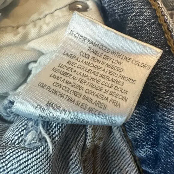 Re/Done 90s High Rise Ankle Crop in Mid 70s Color sz 26 - Picture 7 of 8